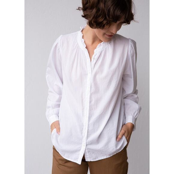 Xirena Womens Light Pink Halsey Semi Sheer Blouse Top XS - Picture 1 of 7
